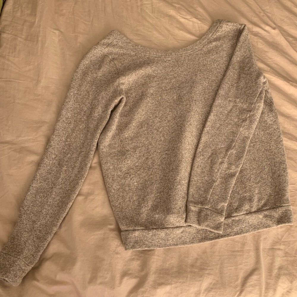 Free People V-Backed Slouchy Sweatshirt
